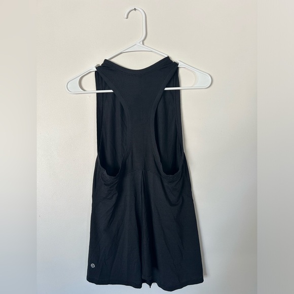 Black Lululemon Silverescent Open Back Tank - Picture 5 of 7